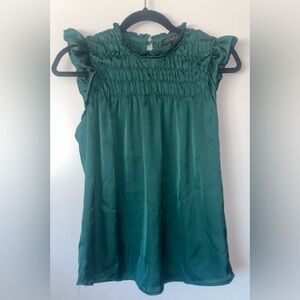 1. STATE EMERALD RUFFLED SLEEVE WOMENS TOP/BLOUSE SMALL SIZE